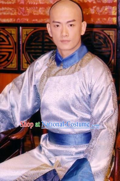 Chinese Qing Dynasty Wu Yingxiong Replica Costumes Ancient Erbprinz Historical Costume for Men