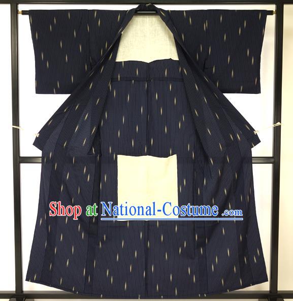 Japanese Ancient Male Silk Kimono Costume Traditional Wafuku Hakama Haori Yukata for Men