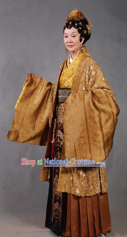 Chinese Ancient Novel Character A Dream in Red Mansions Dowager Madam Wang Costume for Women