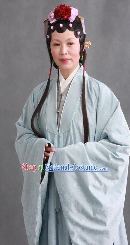 Chinese Ancient Novel Character A Dream in Red Mansions Concubine Zhao Costume for Women