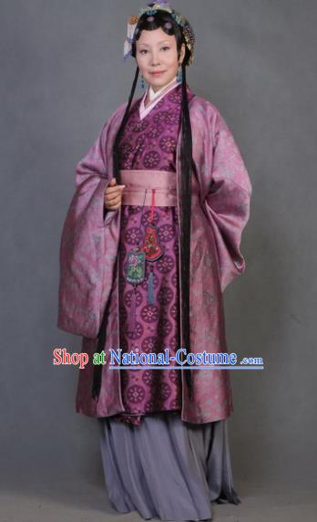 Chinese Ancient Novel Character A Dream in Red Mansions Concubine Zhao Costume for Women