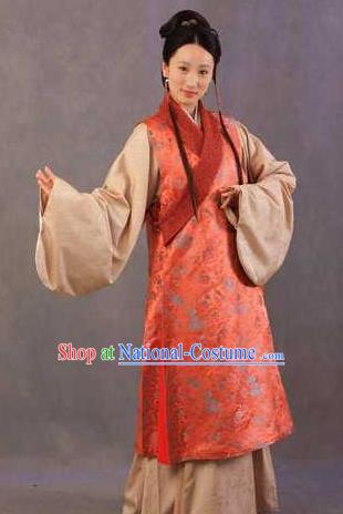 Chinese Ancient Novel Character A Dream in Red Mansions Maidservants Xiren Costume for Women