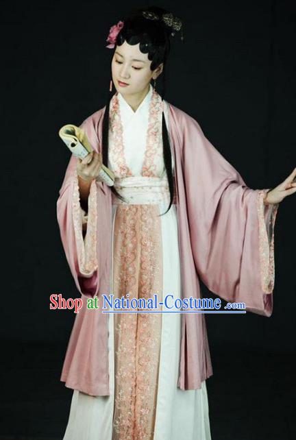 Chinese Ancient Novel Character A Dream in Red Mansions Nobility Lady Jia Tanchun Costume for Women