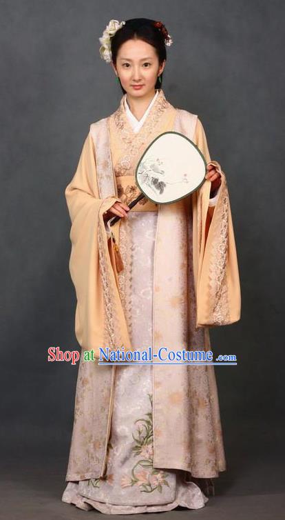 Chinese Ancient A Dream in Red Mansions Character Maidservants PingEr Costume for Women