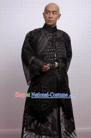 Chinese Ancient Qing Dynasty Gwanbok Robe Nobility Childe Poet Nalan Rongruo Costume for Men