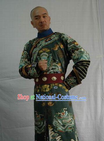 Chinese Ancient Qing Dynasty Captain General Sun Yanling Costume for Men