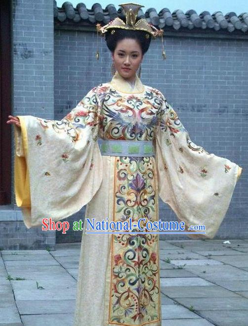 Chinese Ancient Palace Lady Costume Ming Dynasty Empress of Yongle Embroidered Dress for Women