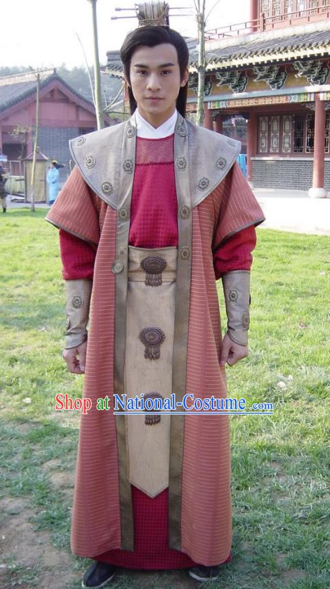 Traditional Chinese Ancient Ming Dynasty Prince Robe Replica Costume for Men