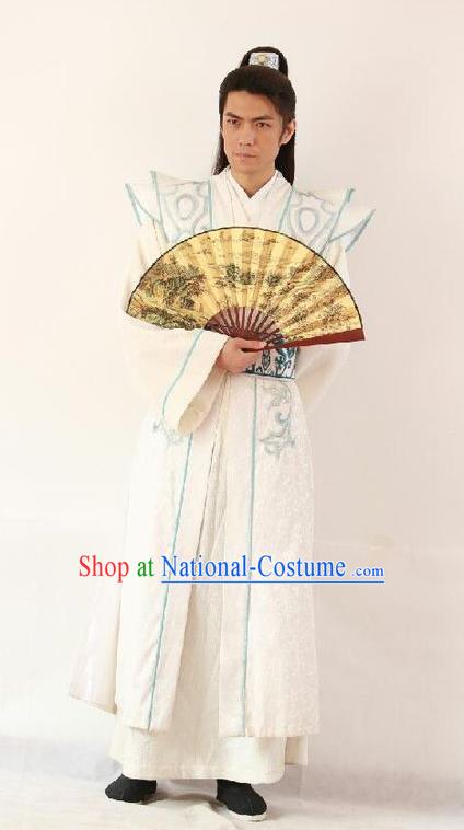 Chinese Ancient Chen Han Regime Marshal Chen Youliang Replica Costume for Men