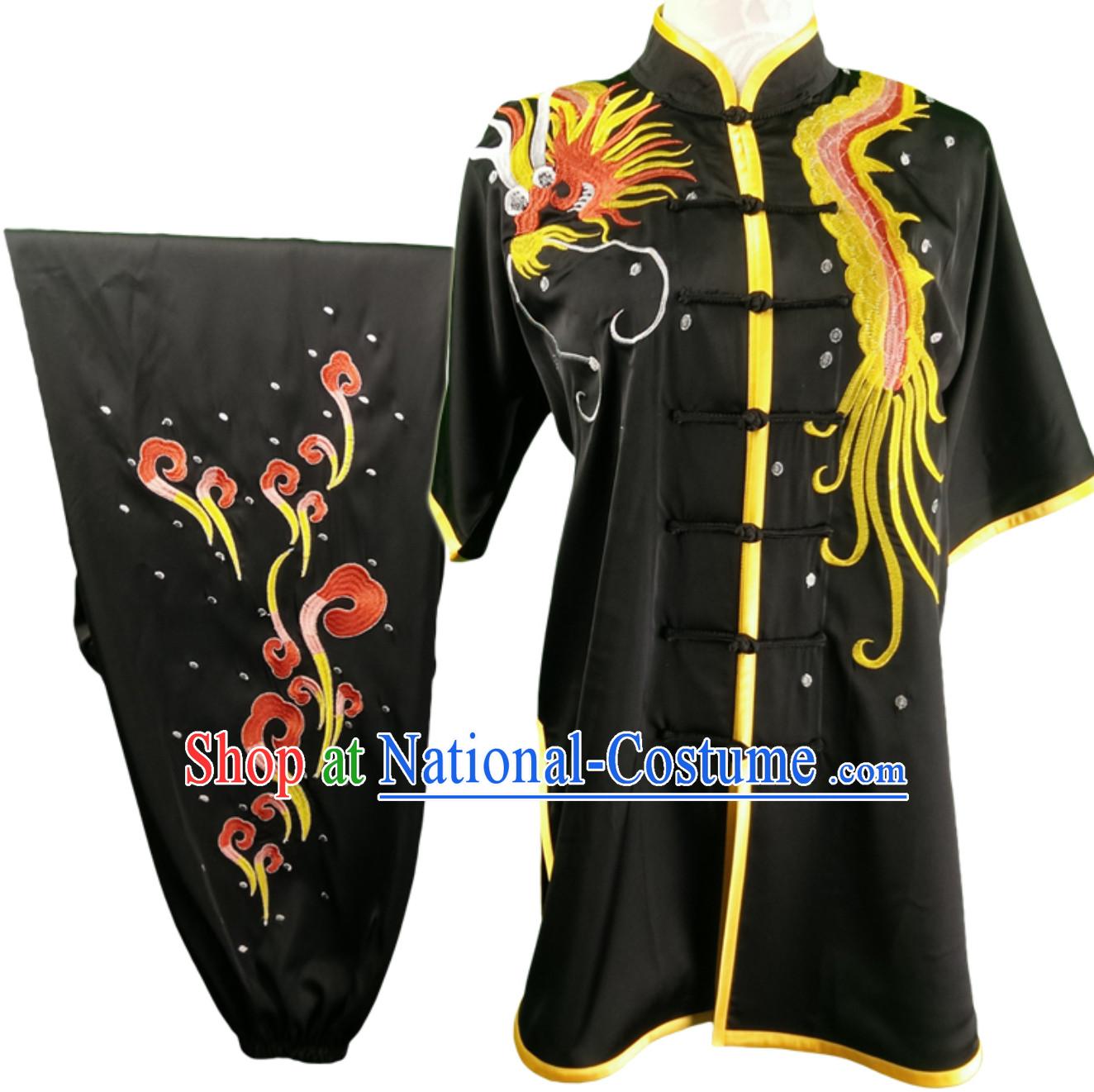 Top Changquan Nanquan Long Fist Southern Fist Phoenix Embroidery Best and the Most Professional Kung Fu Martial Arts Clothing Competition Uniforms