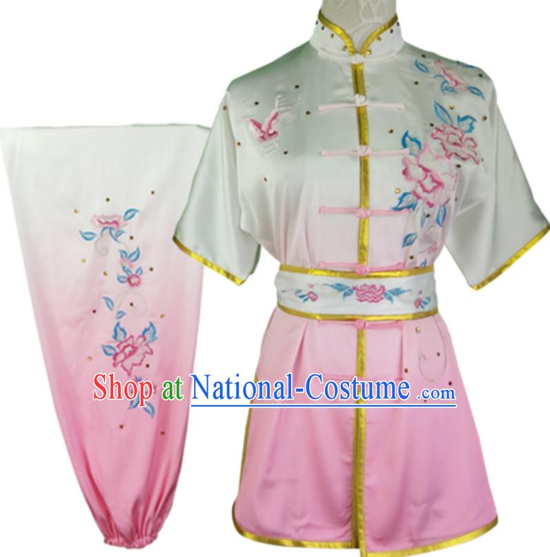 Top Changquan Nanquan Long Fist Southern Fist Phoenix Embroidery Best and the Most Professional Kung Fu Martial Arts Clothing Competition Uniforms for Children Kids Teenagers