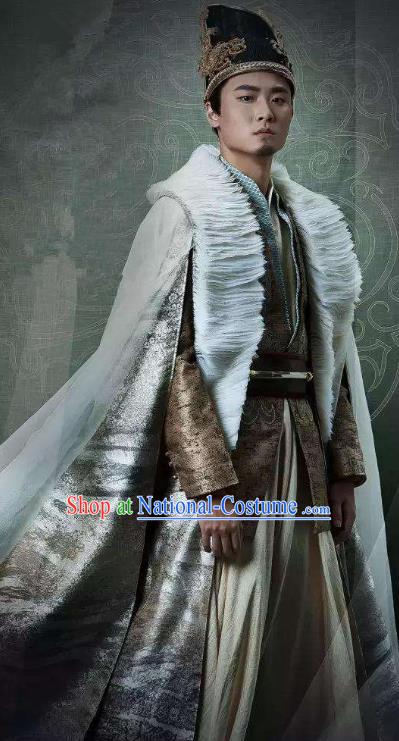 Traditional Chinese Ancient Ming Dynasty Emperor Zhu Qiyu Costume for Men