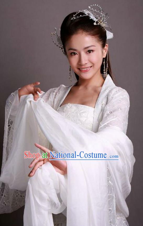 Chinese Ancient Ming Dynasty Palace Princess Dress Fairy Embroidered Historical Costume for Women