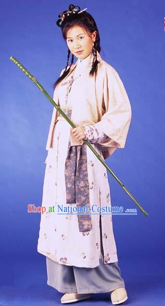 Chinese Ancient Ming Dynasty Princess Changping Swordswoman Replica Costume for Women