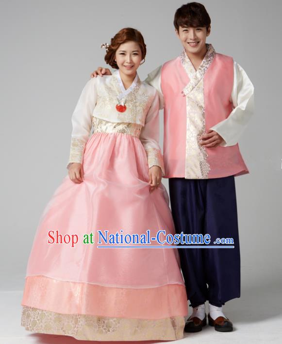 Korean Traditional Costumes Ancient Korean Wedding Hanbok Bride and Bridegroom Costumes Complete Set