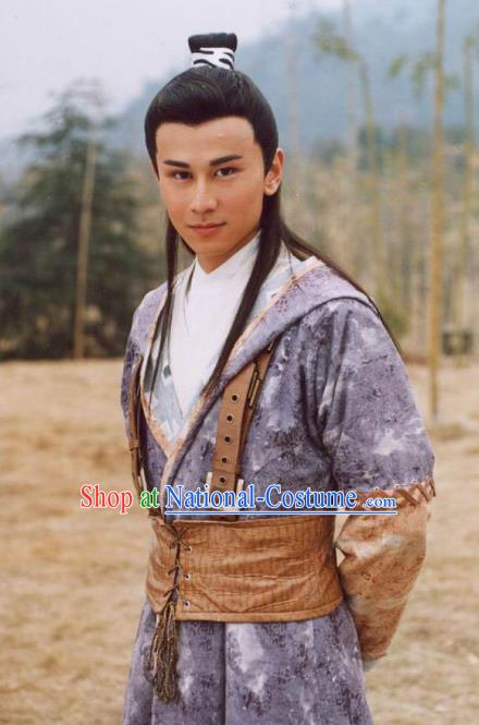 Chinese Ancient Song Dynasty Young General Yang Qilang Replica Costume for Men