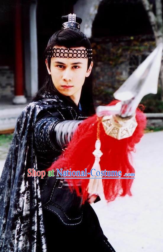 Chinese Ancient Song Dynasty General Yang Yansi Replica Costume for Men