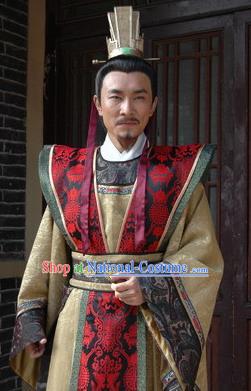 Chinese Ancient Song Dynasty Big Traitor Qin Hui Replica Costume for Men