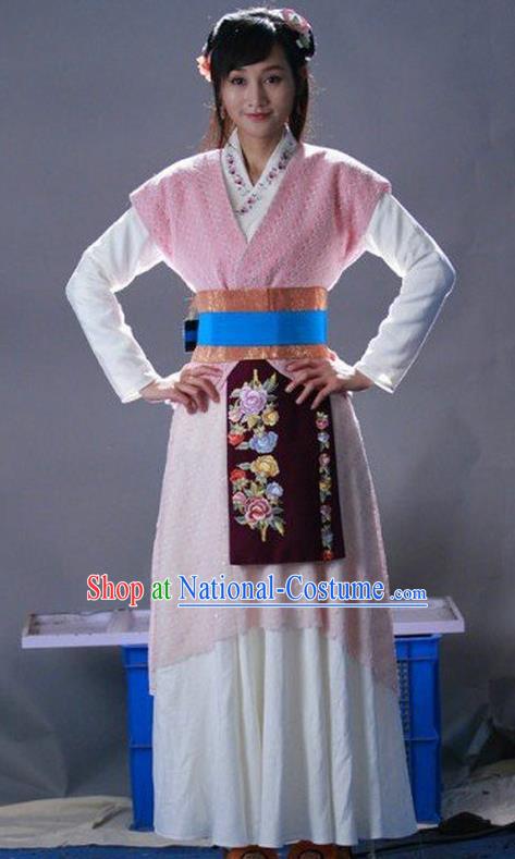 Ancient Chinese Ming Dynasty Young Lady Swordswoman Replica Costume for Women