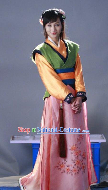 Ancient Chinese Ming Dynasty Swordswoman Replica Costume for Women