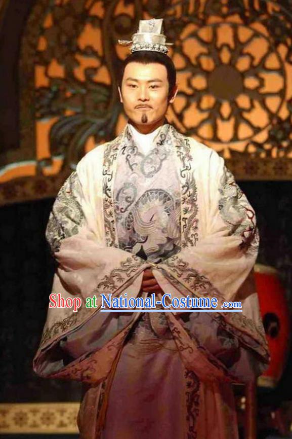 Ancient Chinese Song Dynasty Emperor Zhao Guangyi Replica Costume for Men