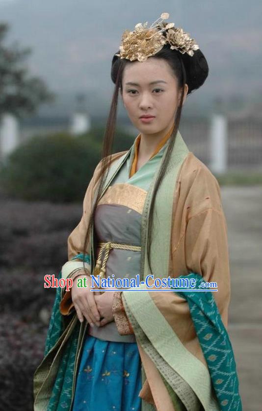 Ancient Chinese Song Dynasty Palace Lady Princess Replica Costume for Women