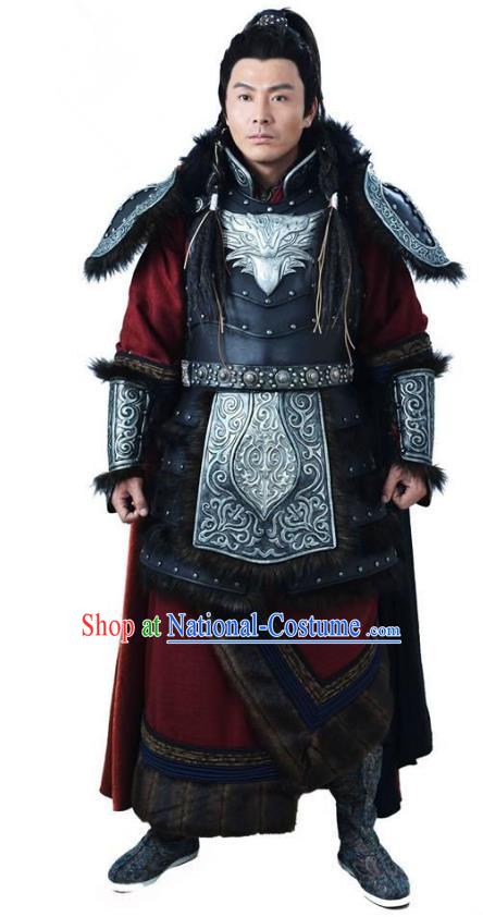 Ancient Chinese Song Dynasty Jin Minority Prince General Wanyan Zeli Replica Costume for Men