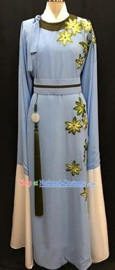 China Traditional Beijing Opera Niche Blue Robe Chinese Peking Opera Gifted Scholar Costume