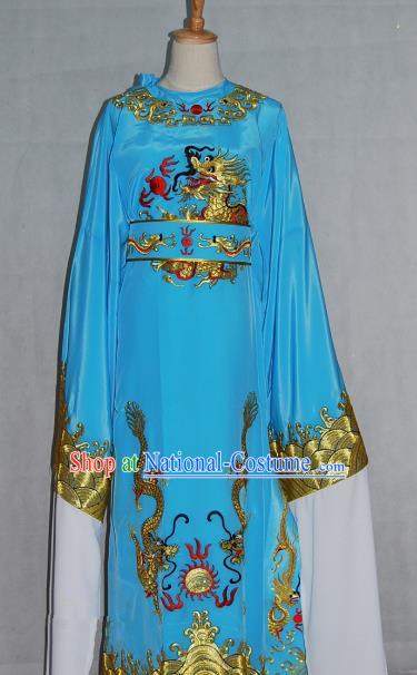 China Traditional Beijing Opera Niche Blue Robe Chinese Peking Opera Number One Scholar Scholar Costume