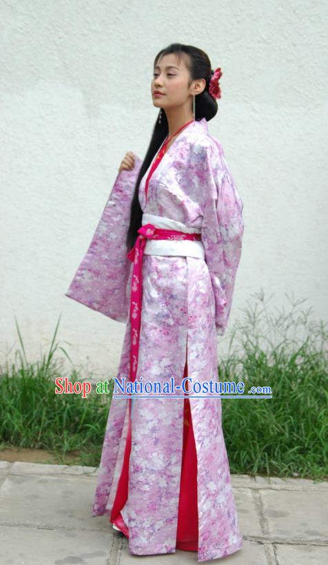 Ancient Chinese Song Dynasty Imperial Consort Dance Dress Palace Lady Hanfu Replica Costume for Women