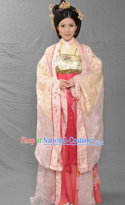 Chinese Song Dynasty Palace Lady Embroidered Mullet Dress Ancient Imperial Consort of Zhao Yun Replica Costume for Women