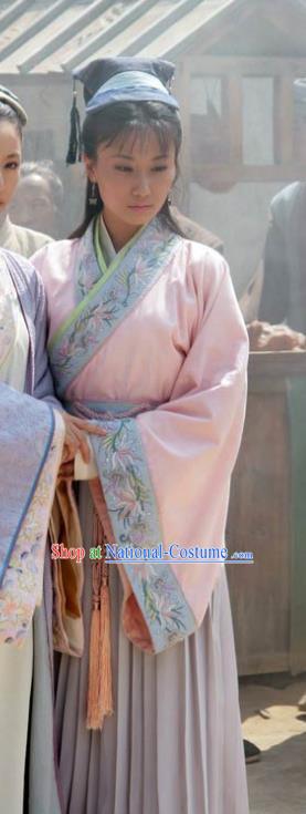 Chinese Ancient Song Dynasty Wife of Su Shi Wang Runzhi Replica Costume for Women