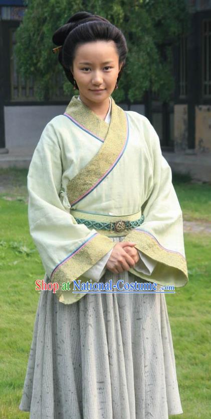 Chinese Ancient Song Dynasty Wife of Litterateur Su Shi Wang Runzhi Replica Costume for Women