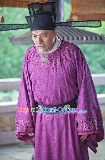 Chinese Song Dynasty Prime Minister Zhao Pu Clothing for Men