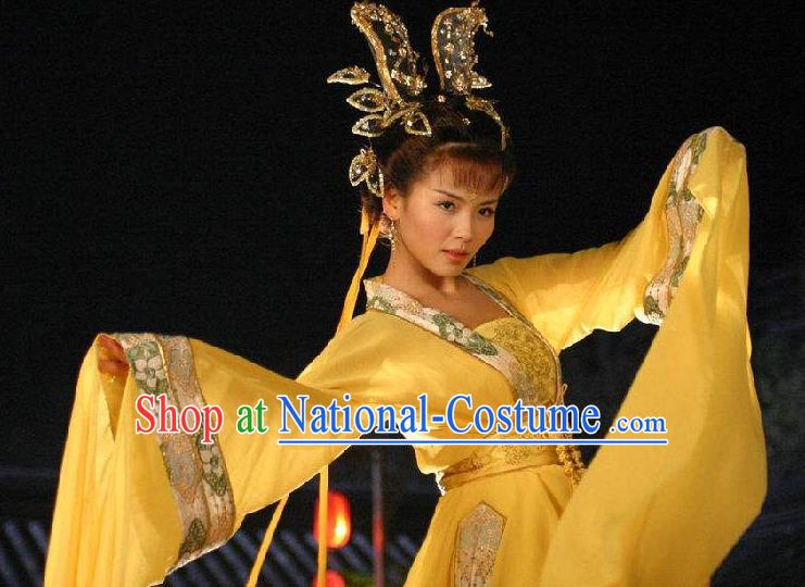 Chinese Ancient Song Dynasty Lady Huarui Embroidered Replica Costume for Women