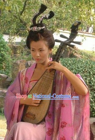 Chinese Ancient Imperial Consort Lady Huarui Embroidered Replica Costume for Women