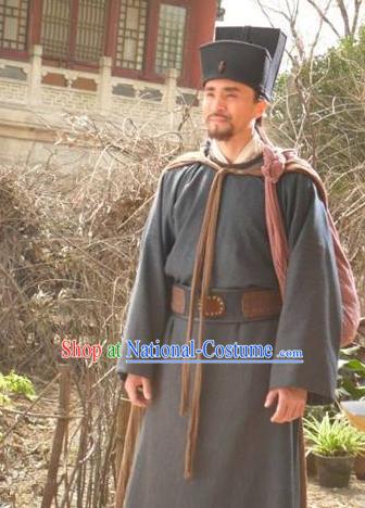 Chinese Ancient Novel Water Margin Character Costume Song Dynasty Mount Liang Hero Dai Zong Replica Costume