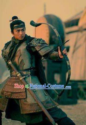 Chinese Ancient Novel Water Margin Character Costume Song Dynasty Mount Liang Hero Hua Rong Replica Costume