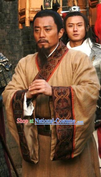 Chinese Ancient Novel Water Margin Character Song Jiang Costume Song Dynasty Mount Liang Castellan Replica Costume