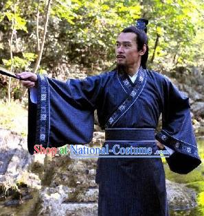 Chinese Ancient Song Dynasty Politician Litterateur Ouyang Xiu Replica Costume for Men