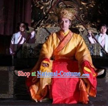 Chinese Ancient Song Dynasty Guang Emperor Zhao Dun Replica Costume for Men