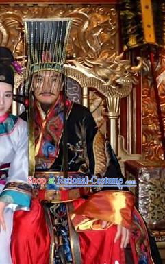 Chinese Ancient Song Dynasty Hui Emperor Zhao Ji Replica Costume for Men