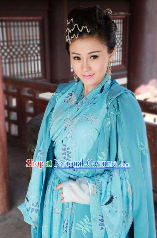 Chinese Ancient Song Dynasty Palace Princess Replica Costume for Women