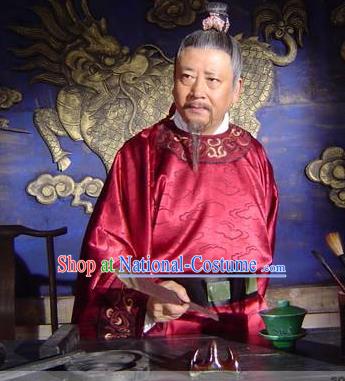 Chinese Ancient Song Dynasty Politician Litterateur Wang An-shi Replica Costume for Men