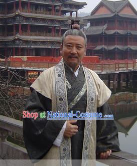 Chinese Ancient Song Dynasty Litterateur Politician Wang An-shi Replica Costume for Men