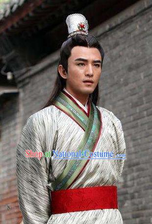 Chinese Ancient Song Dynasty Royal Prince Nobility Childe Replica Costume for Men