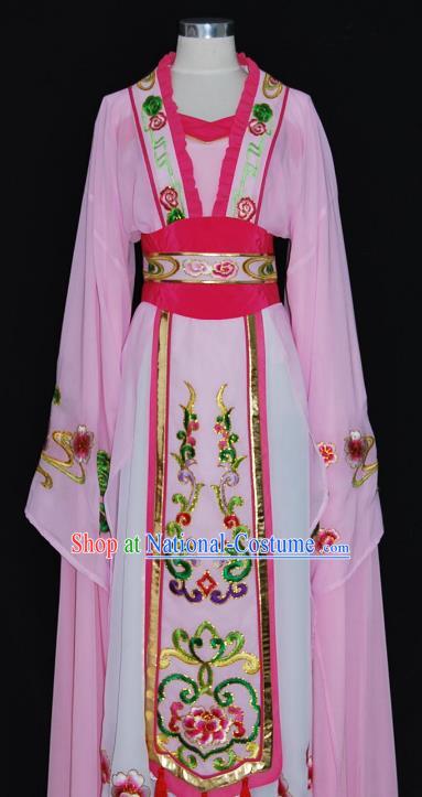 China Traditional Beijing Opera Actress Costume Chinese Shaoxing Opera Huadan Embroidered Dress