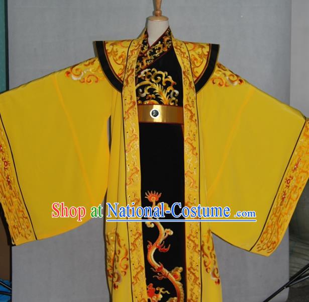 China Traditional Beijing Opera Emperor Costume Chinese Peking Opera Kaiser Embroidered Clothing for Adults