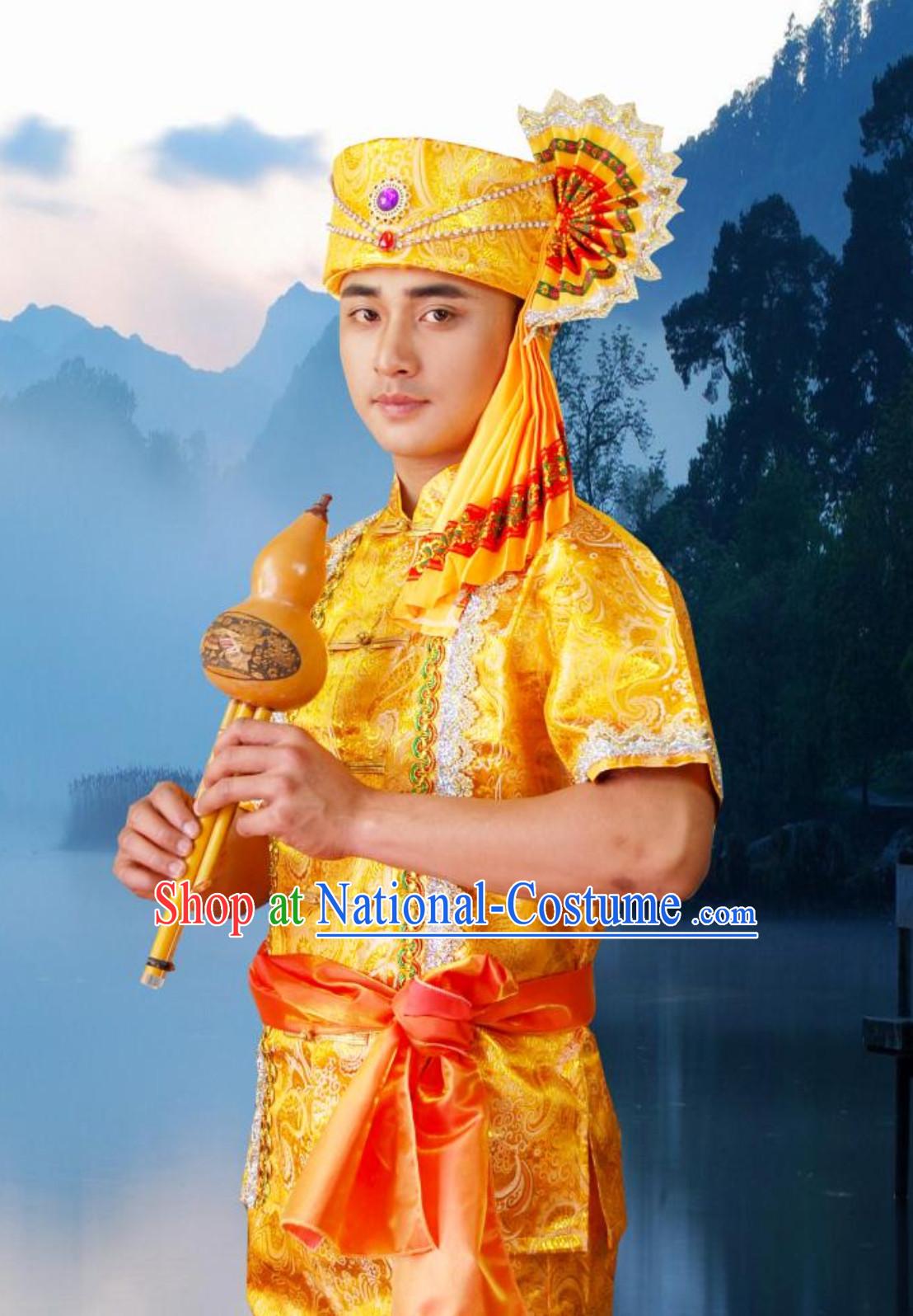 Top Traditional National Thai Dress Thai Traditional Dress Dresses Wedding Dress online for Sale Thai Clothing Thailand Clothes Complete Set for Men Boys Youth