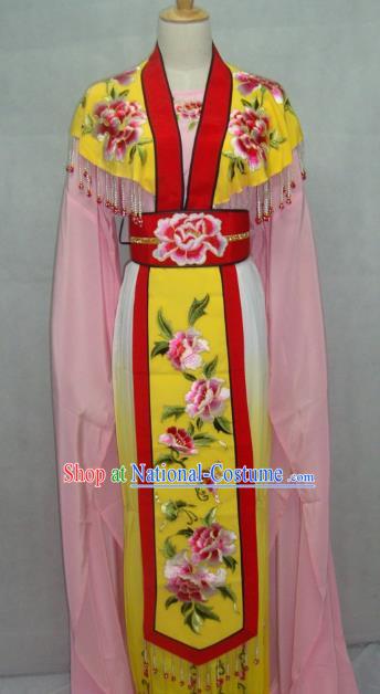 China Traditional Beijing Opera Palace Princess Embroidered Pink Dress Chinese Peking Opera Actress Costume